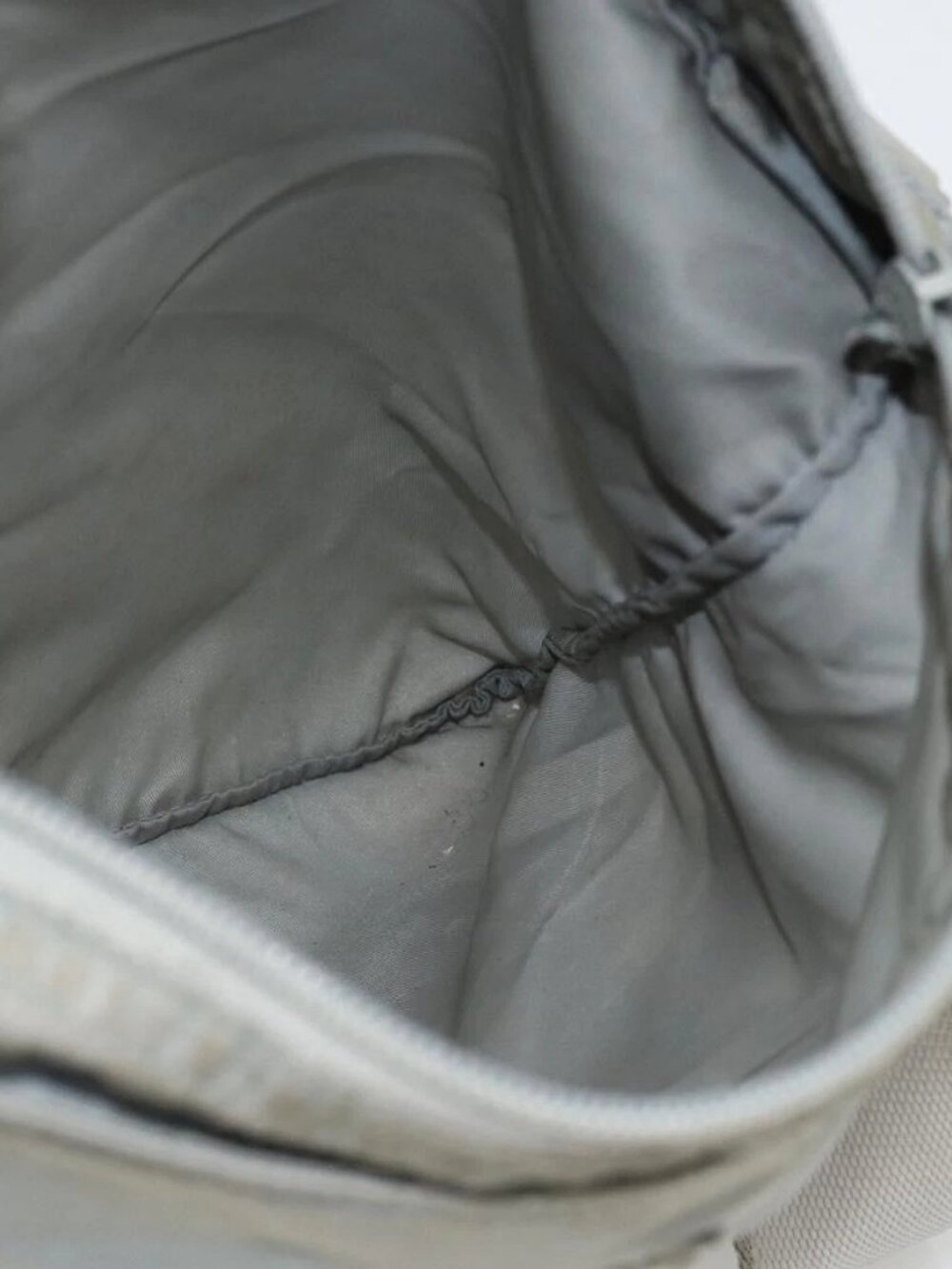 PRADA Shoulder Bag Nylon Gray Silver Auth - Picture 2 of 16